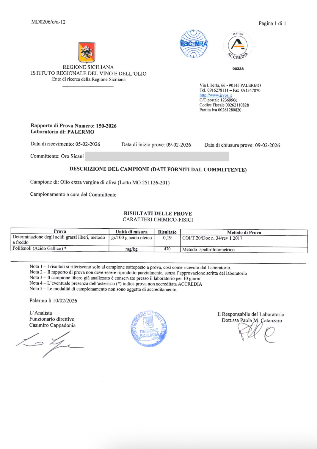 Sicilian Extra Virgin Olive Oil ~ Amici Prima 500mL