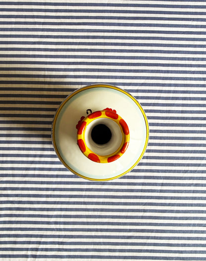 Hand-Painted Sicilian Olive Oil Bottle ~ Melograno Rosso